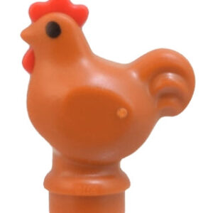Chicken (Dark Orange) - LEGO City Farm Minifigure