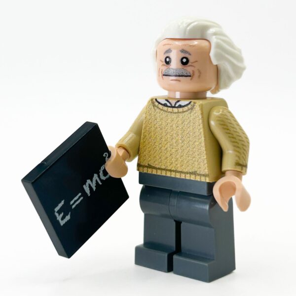 Albert Einstein Minifig made using LEGO parts - B3 Customs - Image 2