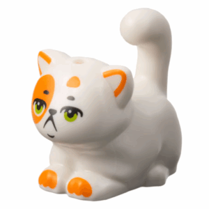 Calico Cat (White) - Official LEGO® Part (2023)