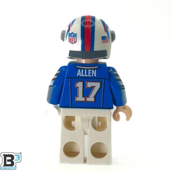 #17 QB Bills Football Player Minifig made using LEGO parts - B3 Customs - Image 3