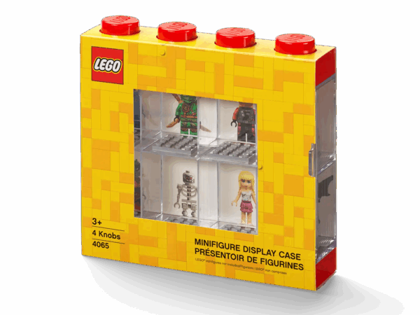 LEGO 8-Minifigure Display Case (RED)