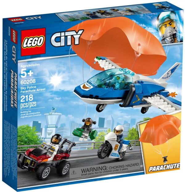 LEGO City Sky Police Parachute Arrest Set (60208)