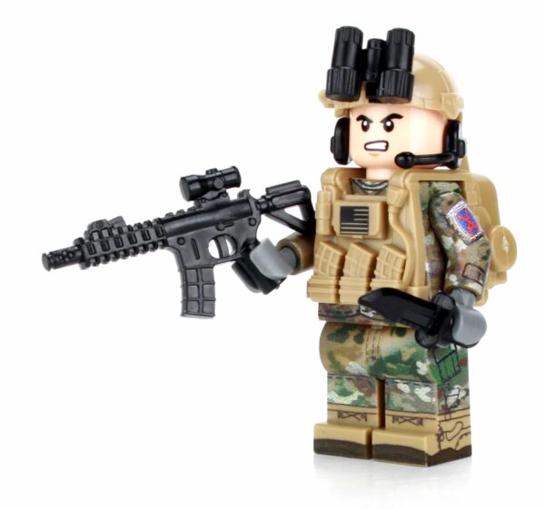 Army OCP Infantry 10th Mountain Minifig made with LEGO parts