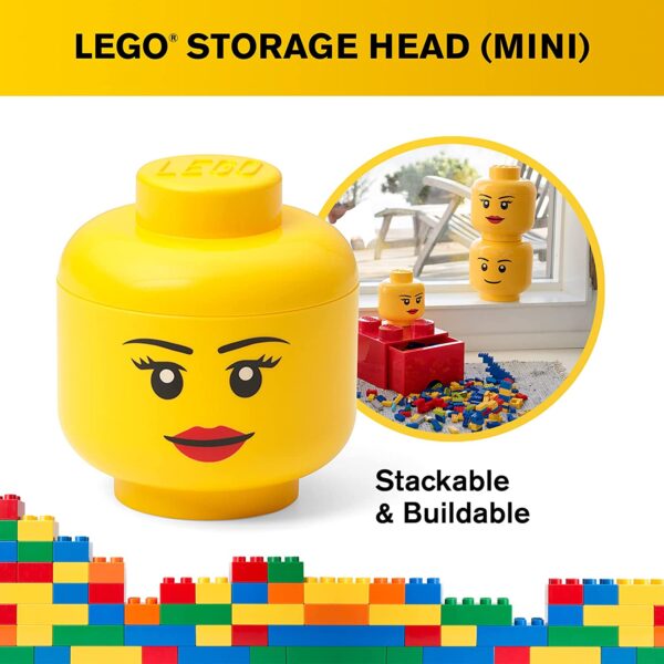 Mini Girl LEGO Storage Head - Room Copenhagen - Image 5