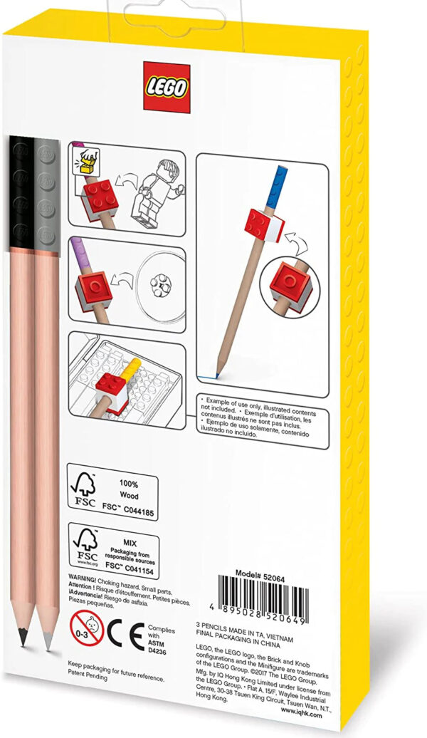 LEGO Iconic 12-Pack Colored Pencils with Topper - Image 3