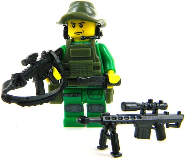 Special Forces Jungle Sniper Minifig made with LEGO parts - Image 3