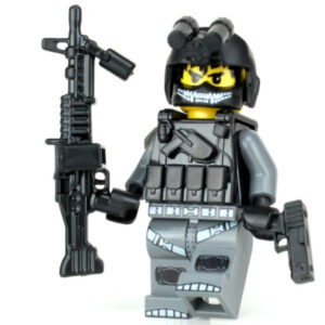 Army Helicopter Crew Chief Minifig made with LEGO parts