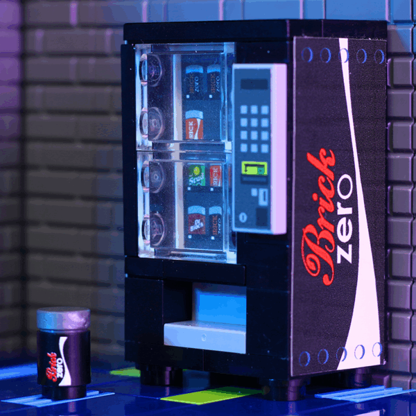 Brick Zero Soda Vending Machine made using LEGO parts - B3 Customs - Image 2