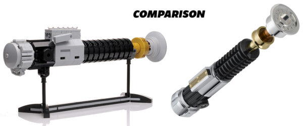 Custom LEGO Obi-Wan Kenobi Lightsaber w/ Stand - Image 3