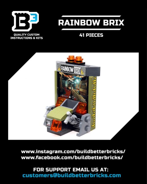 Custom Rainbow Brix Shooter Arcade Game made using LEGO parts - B3 Customs - Image 2