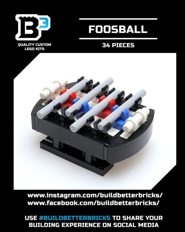 Foosball Table B3 Customs Arcade Building made using LEGO parts - Image 4