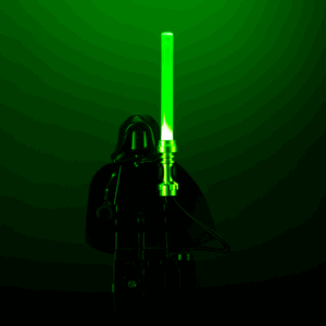 Light-Up Minifigure Lightsaber (Green)