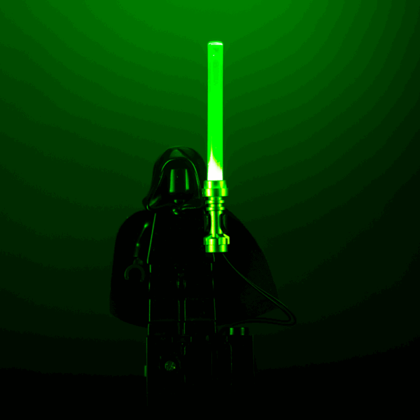 Light-Up Minifigure Lightsaber (Green)