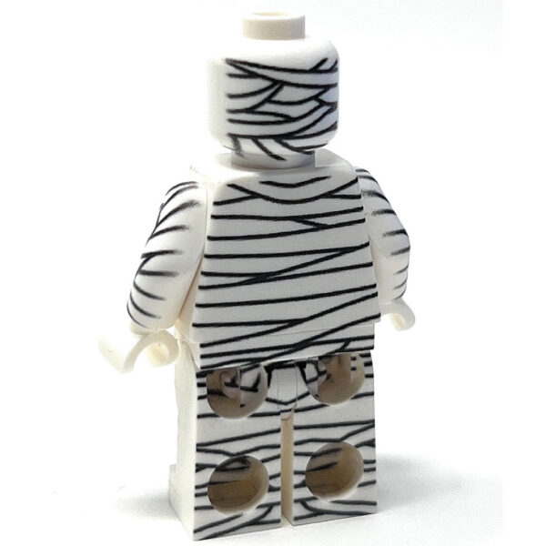 Halloween Mummy Minifig made using LEGO parts - B3 Customs - Image 4