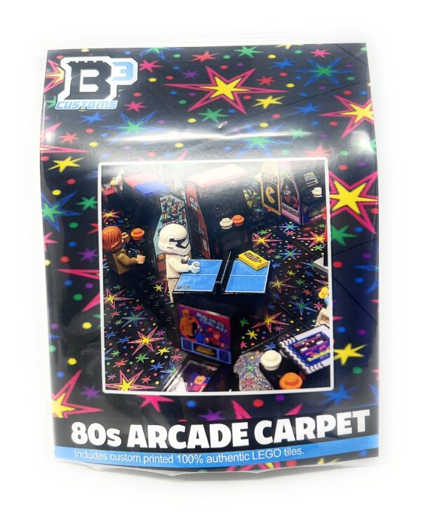 80's Arcade Carpet 6x6 Tiles (Bursts) - Pack of 10 made using LEGO parts - Image 2