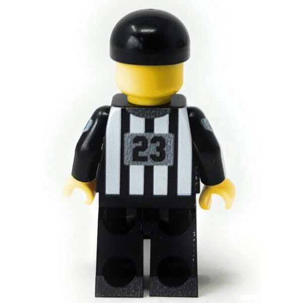 Football Referee Custom Minifig made with LEGO parts - B3 Customs - Image 4