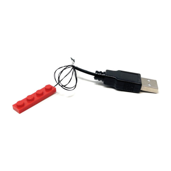 Light-Up 1x4 Plate (USB) - LEGO Compatible - Image 4