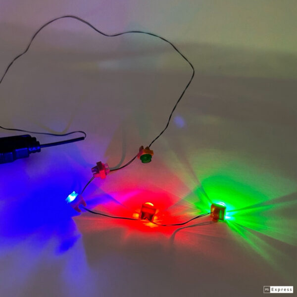 Light-Up Christmas Lights Strand (Small) - LEGO Compatible - Image 2