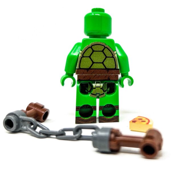 Mikey Orange Fighter Turtle - Custom Minifig made using LEGO parts - Image 3
