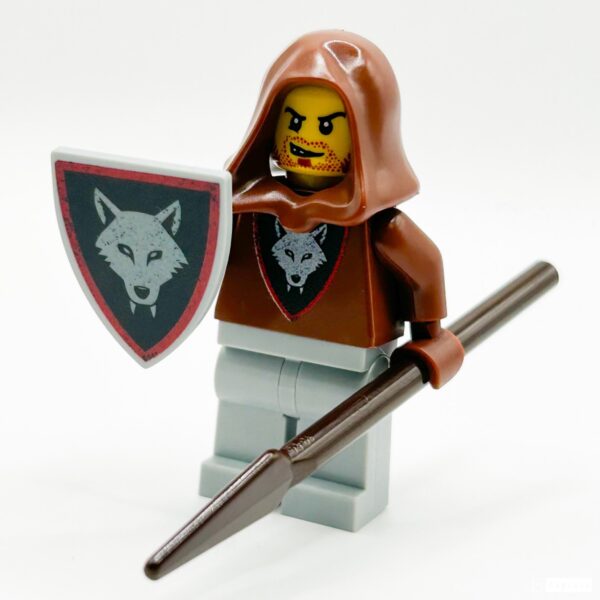 Wolfpack Bandit (Spear) - Custom Castle Minifigure - Image 3
