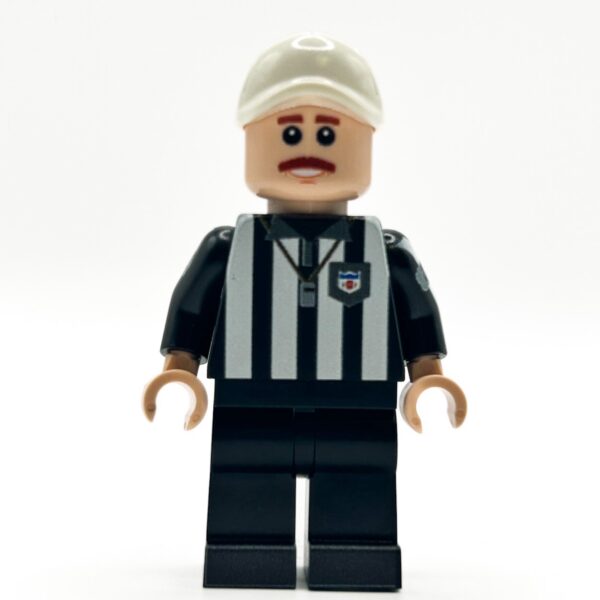 Football Referee Custom Minifig made with LEGO parts - B3 Customs - Image 2