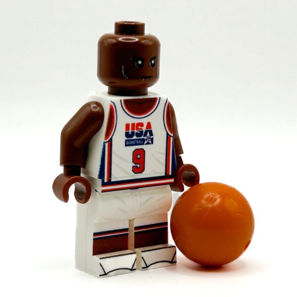 MJ #9 USA Olympics Basketball Player Minifig made using LEGO parts - B3 Customs - Image 3