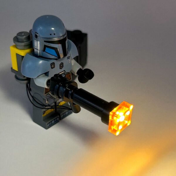 Light-Up Heavy Blaster for Set 75386 Paz Vizla Star Wars Minifig - Image 2