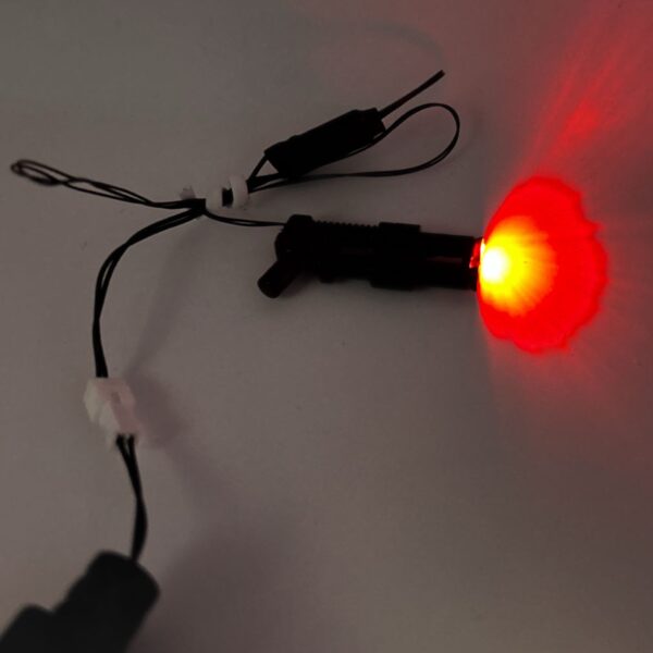 Light-Up Minifigure Double-Barrel Blaster (Red Flashing Lights) USB Powered - Image 2