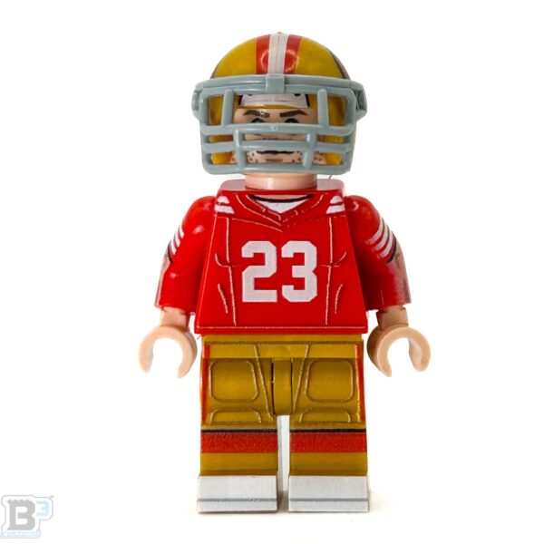 #23 RB San Francisco Football Player Minifig - B3 Customs - Image 2
