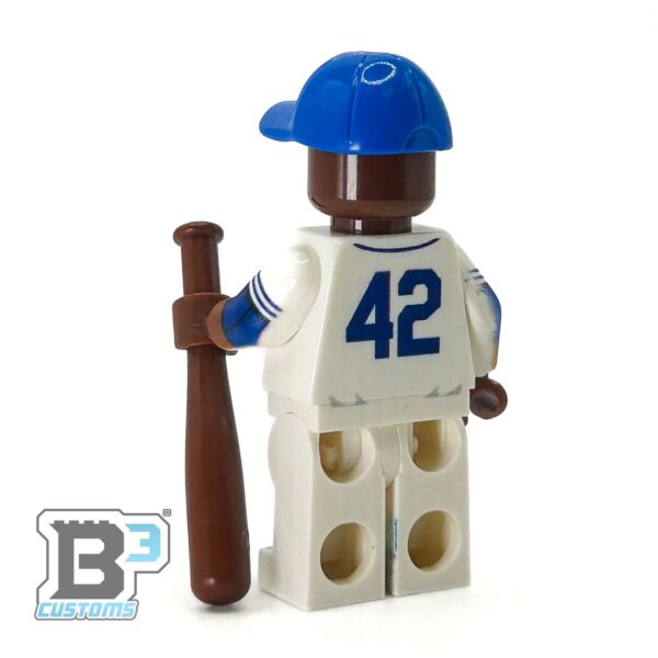 #42 Robinson Brookyln Baseball Player Minifig - B3 Customs - Image 2
