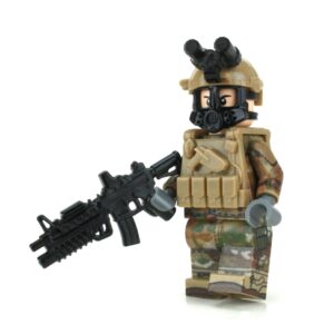 Army OCP Chemical Warfare Minifig made with LEGO parts