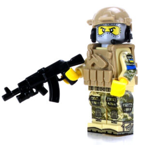 Ukrainian Army Soldier Minifig made with LEGO parts