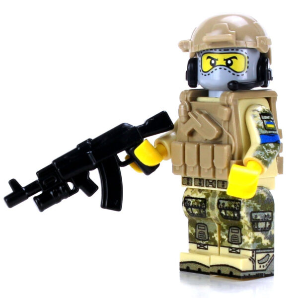 Ukrainian Army Soldier Minifig made with LEGO parts