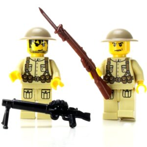 WWI US Army Doughboy Soldiers Minifig made with LEGO parts