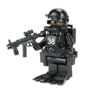 Custom Navy Seal Special Forces Diver Minifig made using LEGO parts