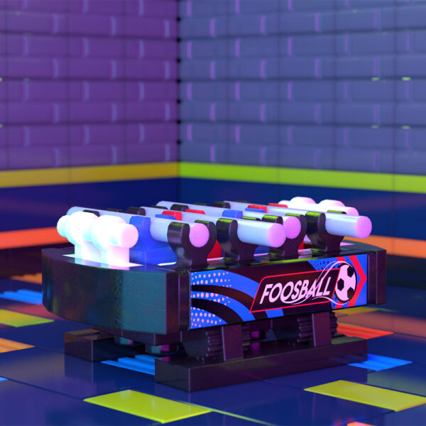 Foosball Table B3 Customs Arcade Building made using LEGO parts - Image 2