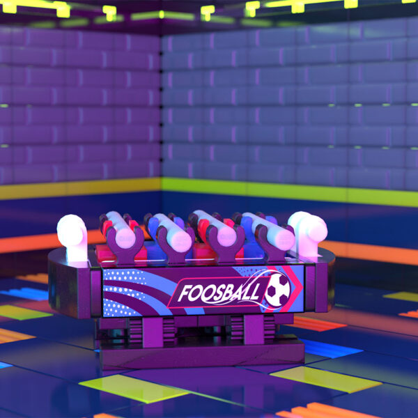 Foosball Table B3 Customs Arcade Building made using LEGO parts - Image 3