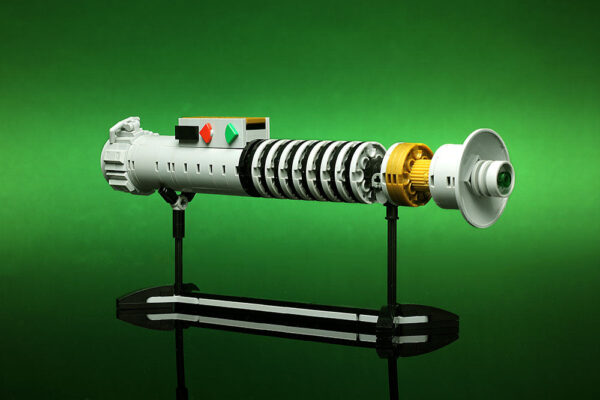 Luke Skywalker Return of the Jedi Lightsaber w/ Stand - Custom MOC made with LEGO bricks - Image 3