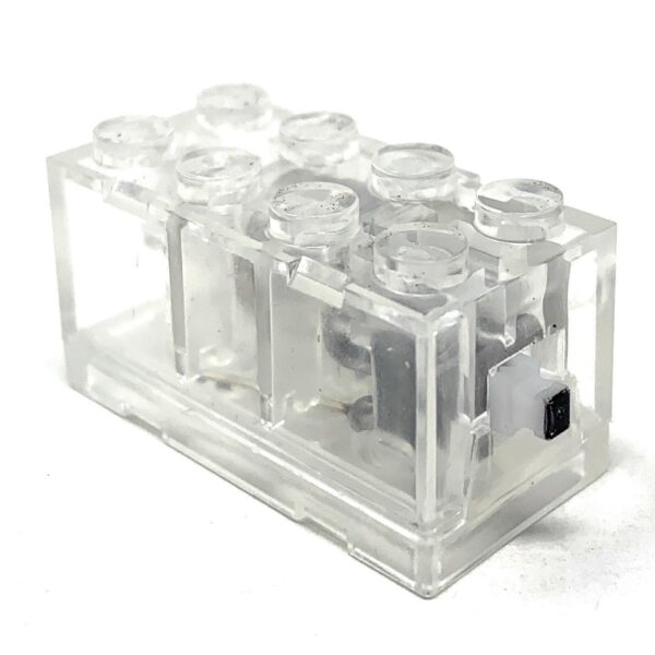 Blue Light-Up 2x4 Brick (Blue Light) - Image 3