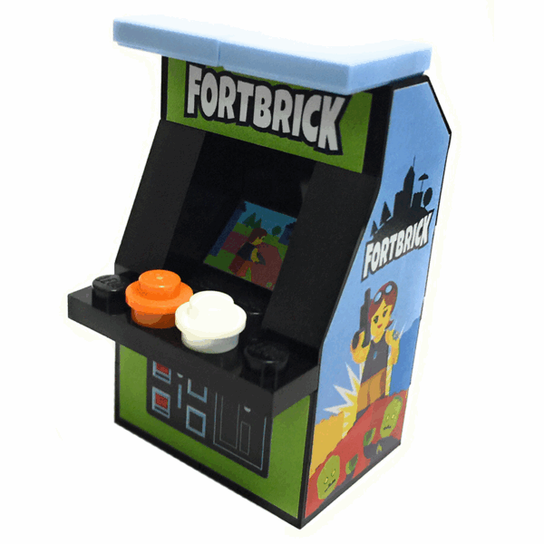 Fortbrick Arcade Machine Building Set made using LEGO parts - Image 2