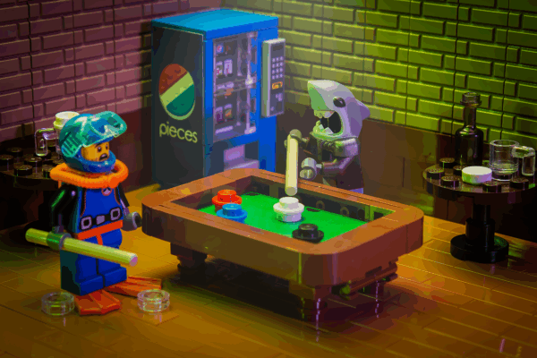 B3 Customs Pool Table Building Kit made from LEGO parts - Image 2