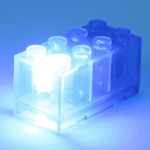 Blue Light-Up 2x4 Brick (Blue Light)
