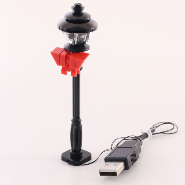 Christmas Light-Up USB Lamp Post (White Light) - Image 2