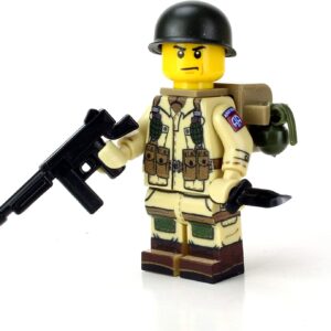 WW2 U.S. Army 82nd Airborne Paratrooper Minifig made with LEGO parts