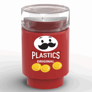 Stackable Chips Can made with real LEGO part