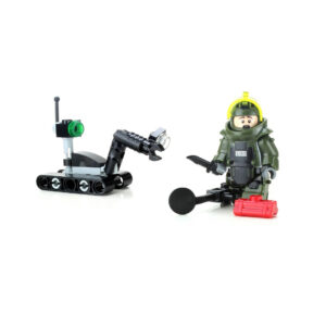 EOD Disposal Team and Robot US NAVY Minifig made with LEGO parts