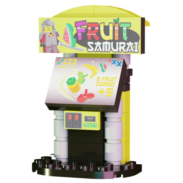 Fruit Samurai Arcade Building Set made using LEGO parts - B3 Customs - Image 2