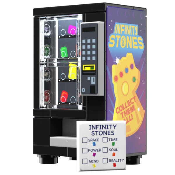 Infinity Stones Vending Machine Custom Building Set made using LEGO parts - B3 Customs - Image 2