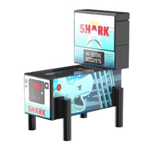 Shark Pinball Arcade Machine Building Set made using LEGO parts - B3 Customs