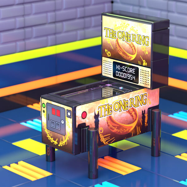 The One Ring, LOTR Pinball Arcade Machine Building Set made using LEGO parts - Image 2